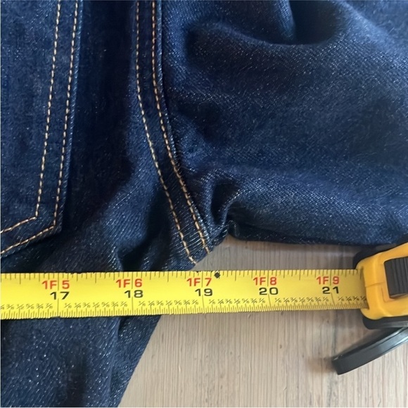 NWT. Frame Oversized Button Detail Denim Mini Jean denim Dress - Large - Picture 7 of 11